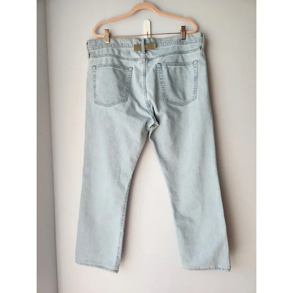 NWOT J. Crew 770™ Straight-Fit Stretch Jean In Seven-Year Wash Blue 34/30 *Flaw